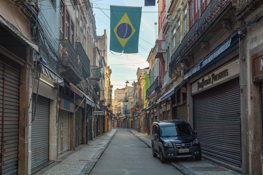 Leere Straßen gehören auch in Brasilien teilweise zum aktuellen Bild.