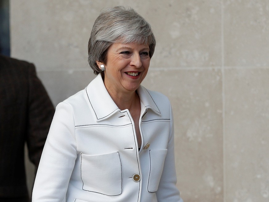 Britain&#039;s Prime Minister, Theresa May, leaves the BBC after appearing on the Andrew Marr Show, in central London, Britain July 15, 2018. REUTERS/Peter Nicholls