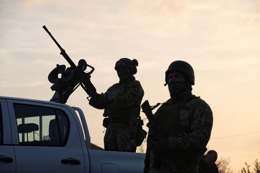 ODESA REGION, UKRAINE - APRIL 24, 2024 - Soldiers of a mobile air defense unit of the Armed Forces of Ukraine are seen at work, Odesa region, southern Ukraine. Mobile air defense units operate in Odes ...