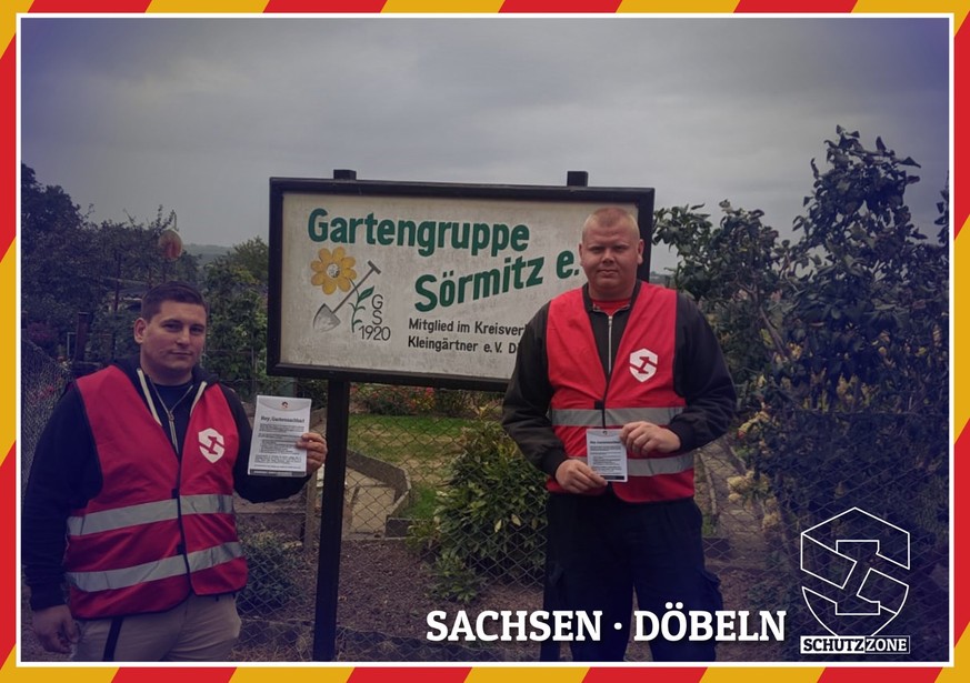 Sie werben damit, auch in Schrebergärten zu patrouillieren. "Gartenstreife" nennen sie das.