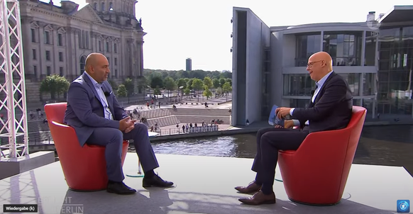 Omid Nouripour im Gespräch mit Matthias Deiß im ARD Sommerinterview.