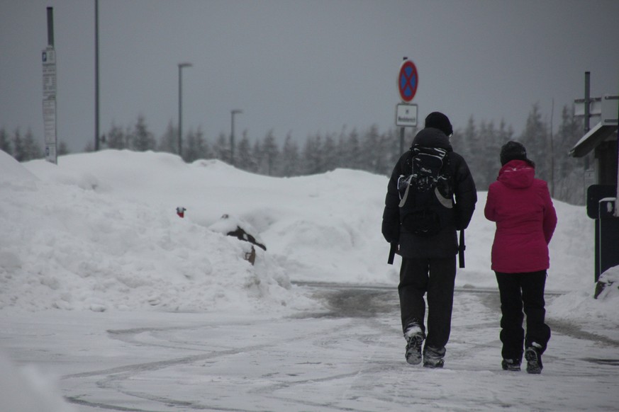 Viel Schnee, wenig Besucher in Torfhaus - Wundersch