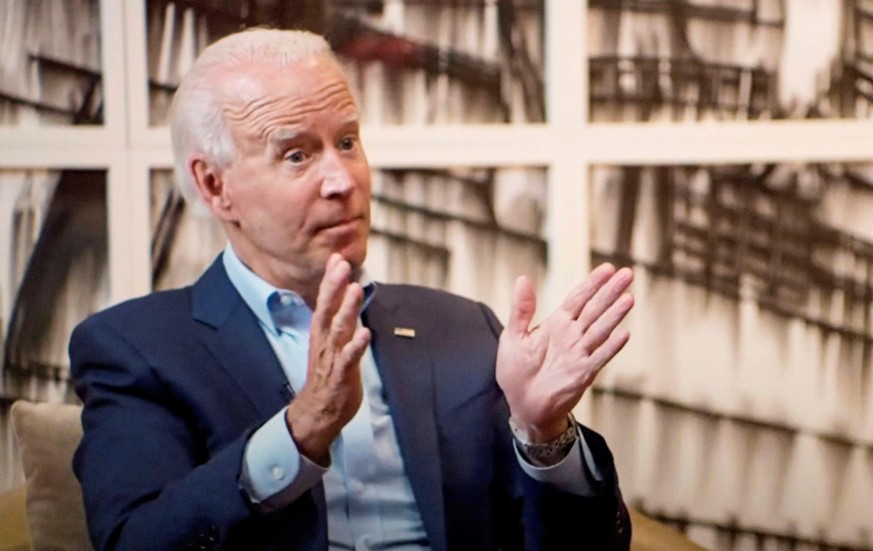 July 23, 2020 - Washington, District of Columbia, U.S. - A screen grab of Vice President JOE BIDEN, Democratic candidate for president, in conversation with President BARACK OBAMA in a video released  ...