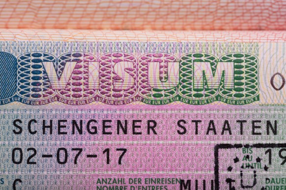 Visum Text On Passport
