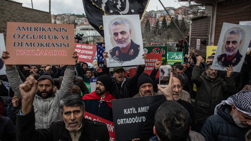 Proteste nach der Tötung des iranischen Generals Soleimani.