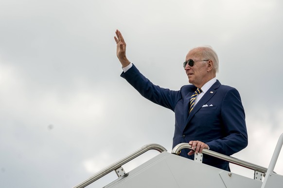 Der US-Präsident Joe Biden gewinnt in den Meinungsumfragen gegen Trump.