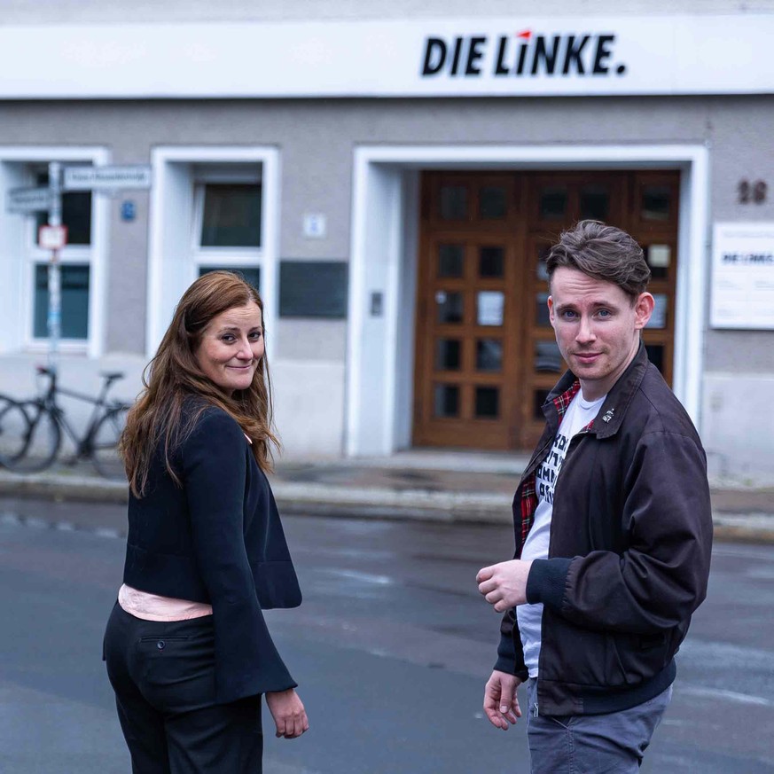 Janina Wissler, Maximilian Schulz (Die Linke)