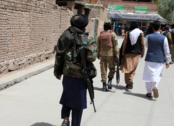 JALALABAD, AGHANISTAN - MAY 27: Security measures are taken around the public buildings as daily life continues in the central district of Nangarhar province, Jalalabad, Afghanistan on May 27, 2022. S ...