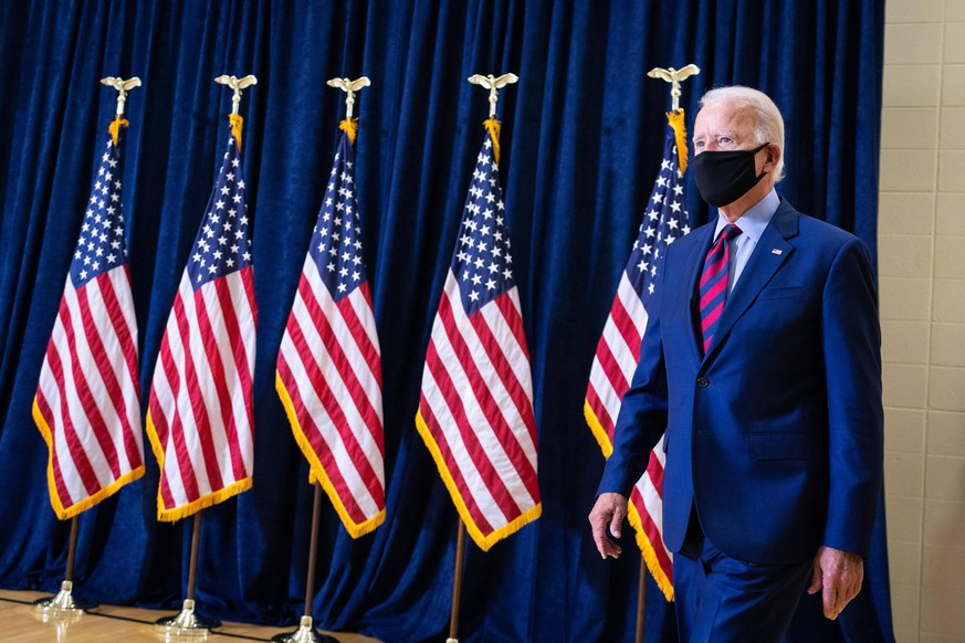 September 4, 2020 - Wilmington, Delaware, USA - Democratic presidential nominee JOE BIDEN holds a press conference discussed the economy, Israel, and President s alleged remarks about fallen soldiers. ...