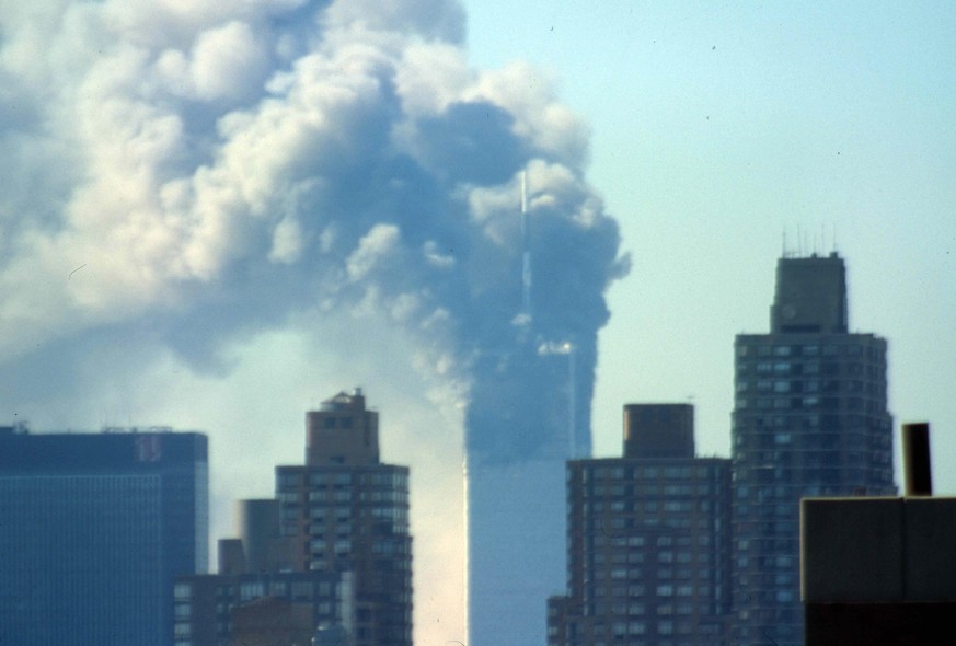 Plötzlich qualmten die höchsten Türme New Yorks wie Schlote: Manhattan am 11. September 2001.