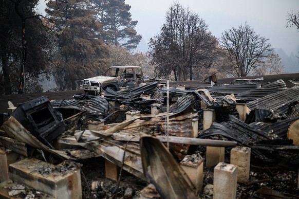 COBARGO BUSHFIRE RECOVERY, The burnt-out remains of the home Gary Henderson and Sara Tilling, which they lost in the bushfire that swept through Cobargo and surrounding areas on New Years Eve 2019. Co ...
