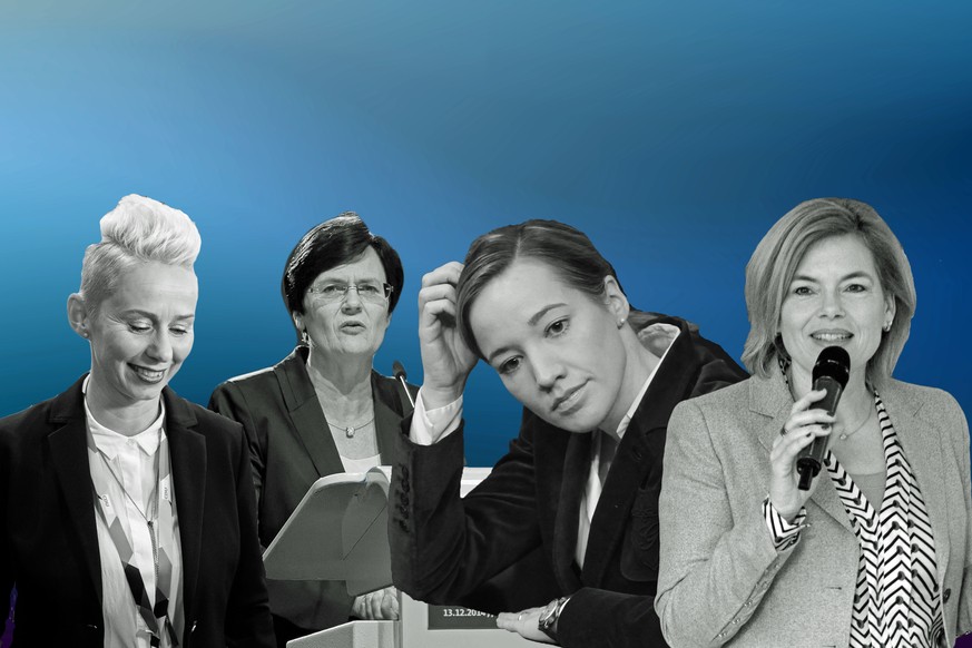 Silvia Breher, Christine Lieberknecht, Kristina Schröder oder Julia Klöckner spielen in der ersten Liga bei der CDU. Jens Spahn ist bereits raus und steht mit Armin Laschet. Norbert Röttgen und Friedr ...