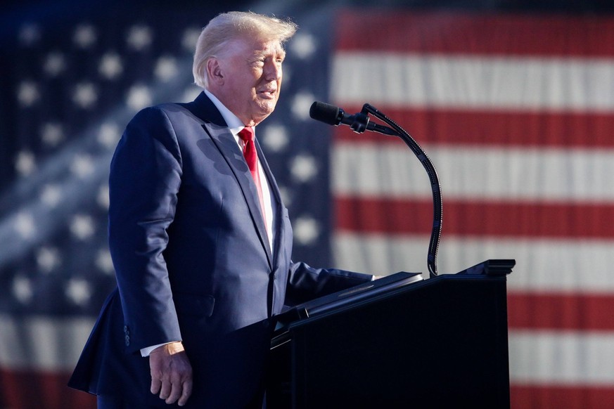 July 23, 2022, Tampa, Florida, USA: Former President Donald Trump gives a speech during Turning Point s annual Student Action Summit at the Tampa Convention Center in downtown Tampa on Saturday, July  ...