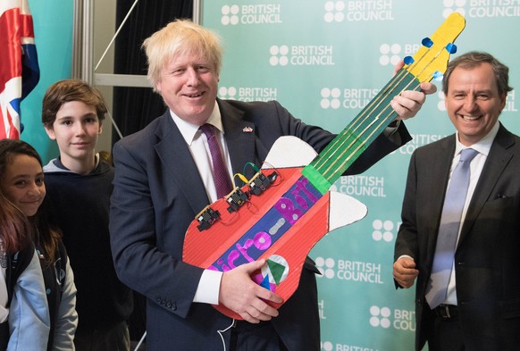Immer zu Posen bereit: Boris Johnson in Aktion.