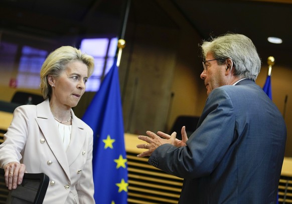 EU-Kommissionspräsidentin Ursula von der Leyen und EU-Wirtschaftskommissar Paolo Gentiloni.