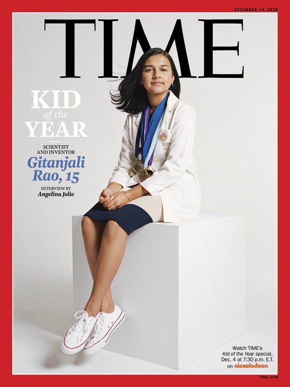 "Kind des Jahres" Gitanjali Rao wird im "Time"-Magazin von Angeline Jolie interviewt.