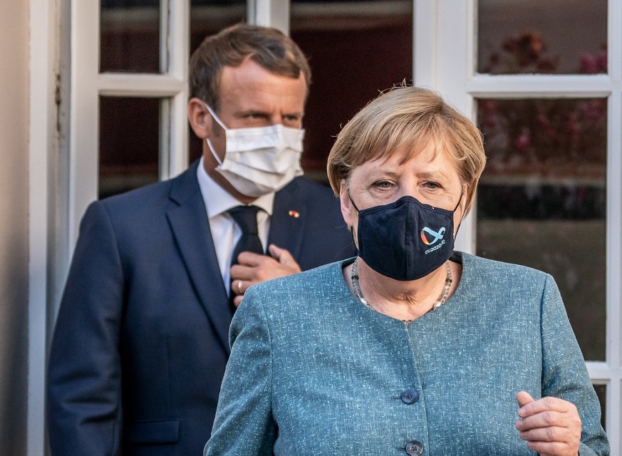 Kanzlerin Angela Merkel und der französische Präsident Emmanuel Macron bei einem Treffen im August.