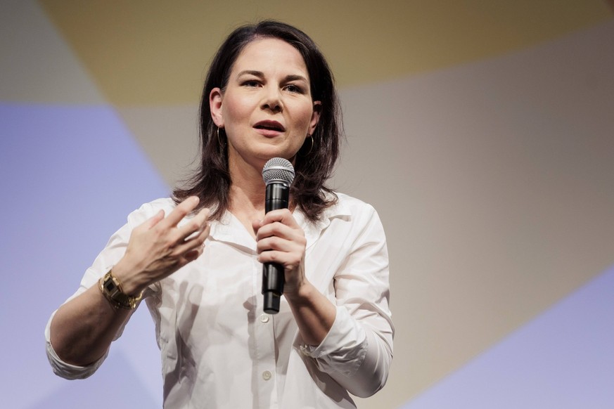 Annalena Baerbock Buendnis 90/Die Gruenen, Bundesaussenministerin, aufgenommen bei einem Buergerdialog im Rahmen des Demokratiefest in Berlin, 26.05.2024. Fotografiert im Auftrag des Auswaertigen Amte ...