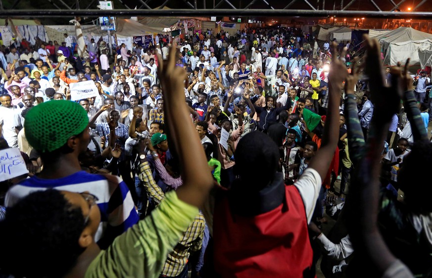 Sudanesische Proteste vom 22. Mai 2019.