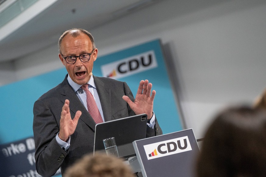 CDU-Netzwerk Nationale Sicherheit Auftaktveranstaltung im Konrad-Adenauer-Haus Friedrich Merz, Parteivorsitzender der CDUCDU-Netzwerk Nationale Sicherheit Auftaktveranstaltung im Konrad-Adenauer-Haus  ...