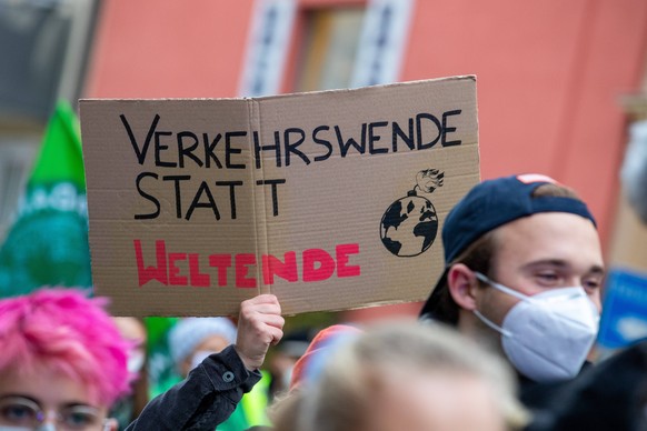 Teilnehmer einer Klimademo am vergangenen Freitag in München.