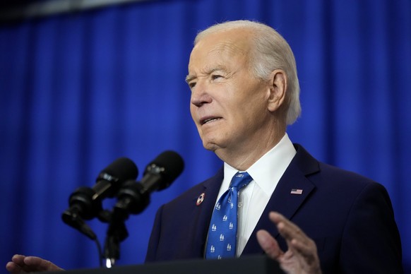 President Joe Biden speaks at the Department of Labor in Washington, Monday, Dec. 16, 2024. (AP Photo/Ben Curtis)