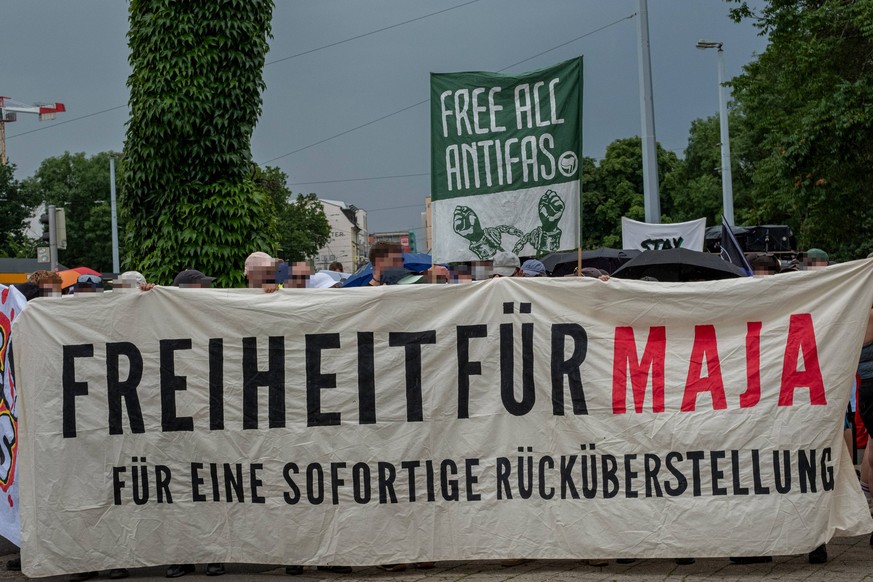 06.07.2024, Free Maja Demo, Leipzig: In Solidarit