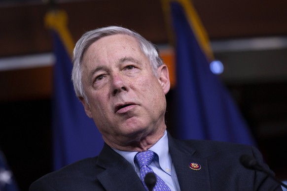 United States Representative Fred Upton Republican of Michigan, along with bipartisan members of the Problem Solvers Caucus, delivers remarks during a news conference regarding legislative goals for t ...