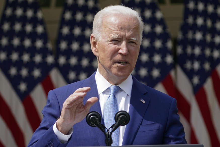 ARCHIV - 08.04.2021, USA, Washington: Joe Biden, Pr