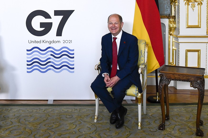 Der deutsche Finanzminister Olaf Scholz (SPD) nimmt ebenfalls am Gipfel der G7 teil.