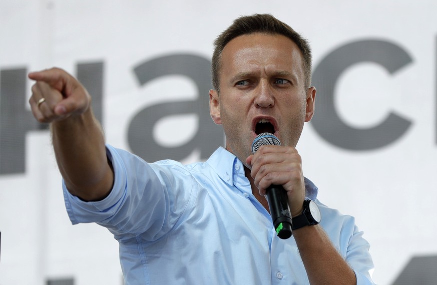 ARCHIV - 20.07.2019, Russland, Moscow: Alexej Nawalny, Oppositionsf