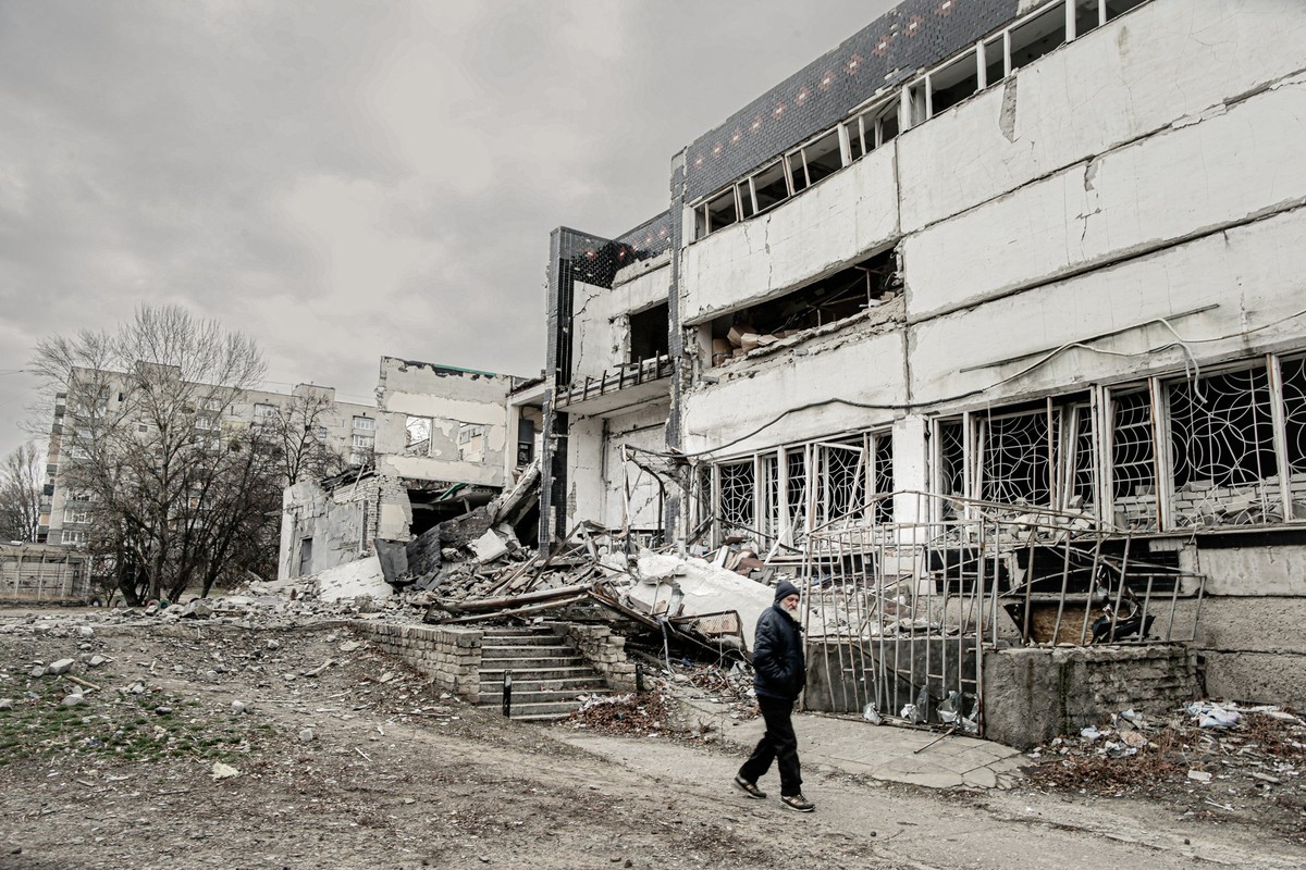 Kupjansk und der bevorstehende Winter ** NUR FÜR REDAKTIONELLE ZWECKE ** EDITORIAL USE ONLY **Feature über die ukrainische Stadt Kupjansk am Mittwoch 27. November im Osten der Ukraine. Die Stadt ist i ...