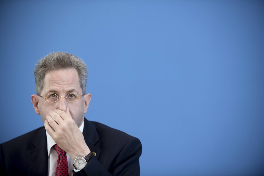 Hans-Georg Maassen, Verfassungsschutzbericht DEU, Deutschland, Germany, Berlin, 24.07.2018 Hans-Georg Maassen, Praesident Bundesamt fuer Verfassungsschutz BfV, waehrend der Bundespressekonferenz zum T ...