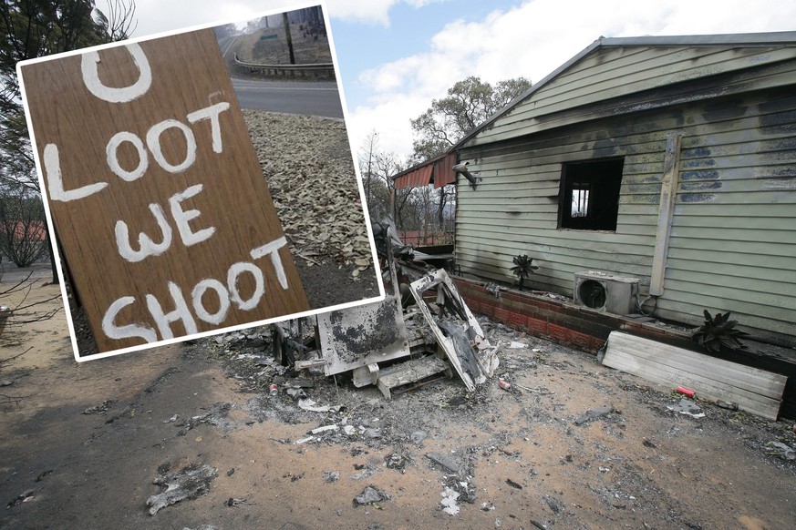 In einigen Gegenden von New South Wales soll es zu Plünderungen gekommen sein.