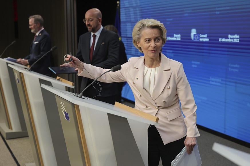 15.12.2022, Belgien, Brussels: Ursula von der Leyen, Pr