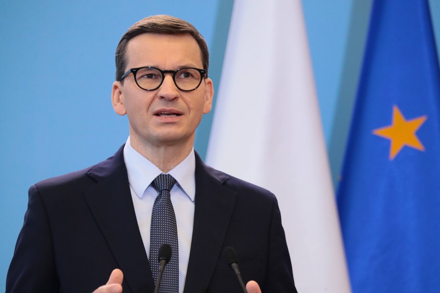 UE chief Charles Michel meets with Polish prime minister Mateusz Morawiecki Photo: Piotr Molecki/East News Polish prime minister Mateusz Morawiecki attends a joint press conference with President of t ...