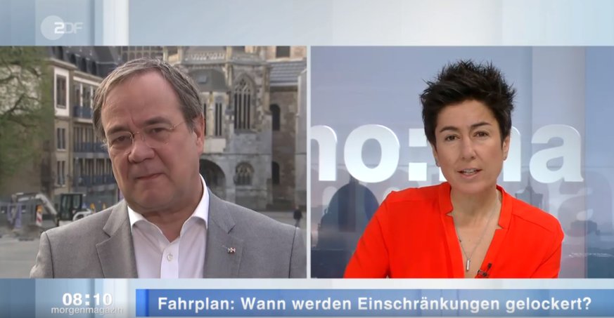 Armin Laschet im Interview mit Dunja Hayali.