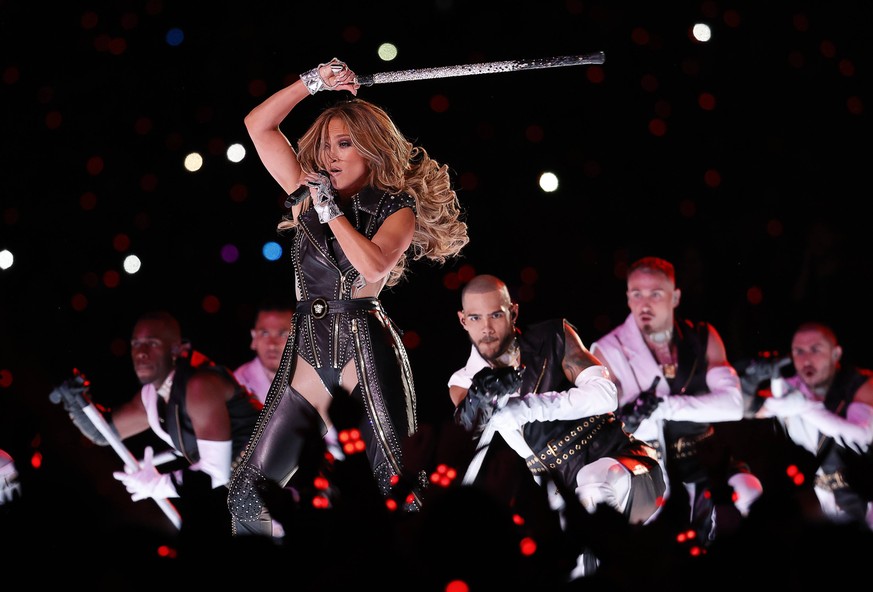 Starker Auftritt mit starker Botschaft: J.Lo beim Super Bowl 2020.