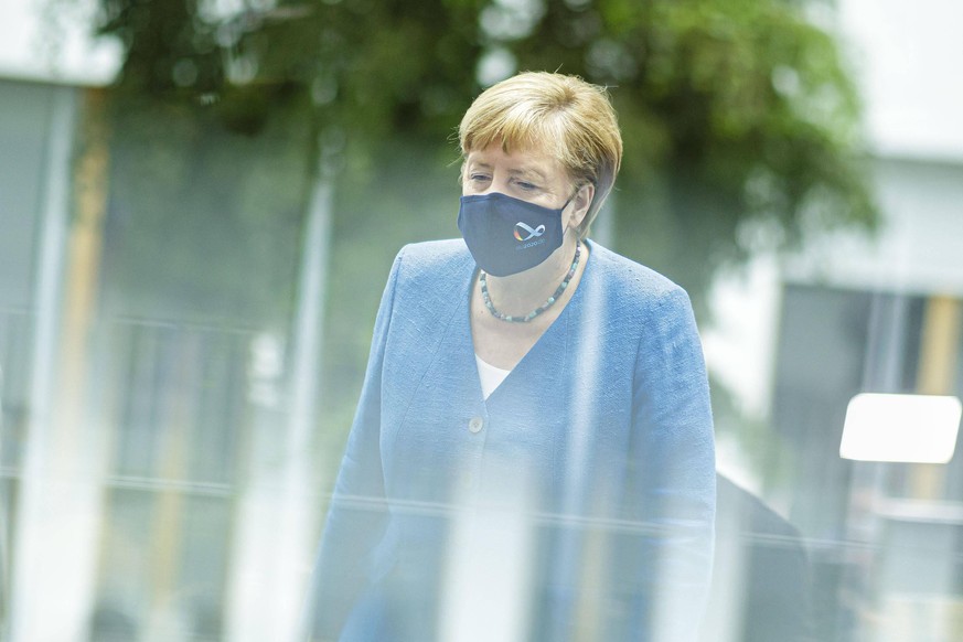 Bundespressekonferenz mit Bundeskanzlerin Angela Merkel, CDU, zu aktuellen Themen der Innen- und Aussenpolitik. Berlin, 28.08.2020 Berlin Deutschland *** Federal press conference with Chancellor Angel ...