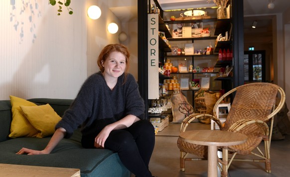 Firmenerbin Verena Bahlsen in ihrem Restaurant in Berlin.