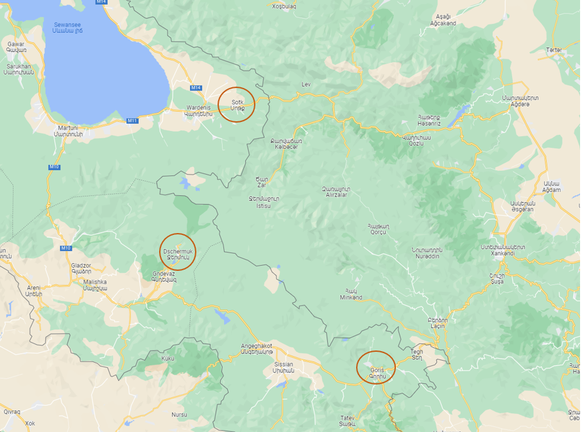 Drei Städte an der armenischen Grenze werden aktuell angegriffen.