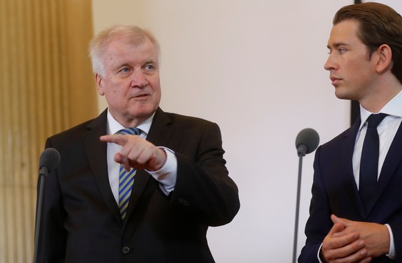 Seehofer und Kurz: Eigentlich mögen sie sich politisch. In der Frage nach Zurückweisungen von Flüchtlingen liegt jedoch einiges Streitpotential zwischen ihnen.