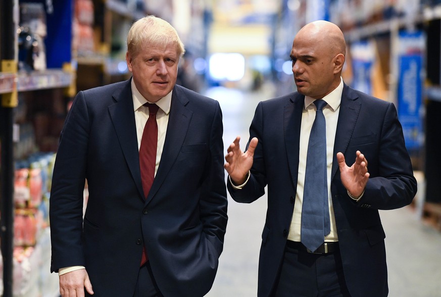 Boris Johnson und Sajid Javid. 