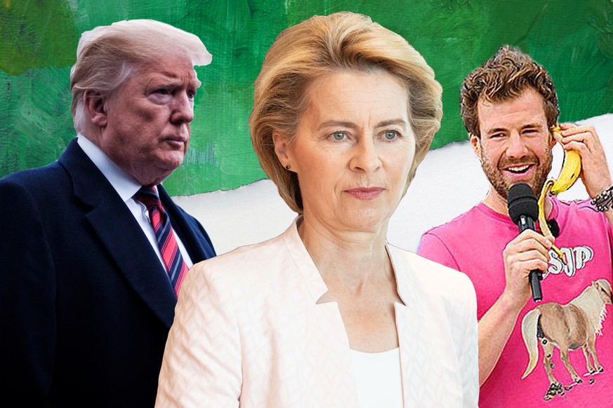 Trump, von der Leyen, Mockridge: Sie alle waren auf ihre Weise 2019 in einen Aufreger verwickelt.