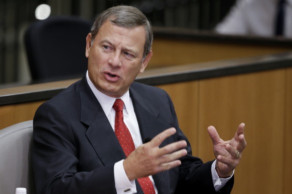 FILE - U.S. Supreme Court Chief Justice John Roberts speaks at the University of Nebraska Lincoln, in Lincoln, Neb., Sept. 19, 2014. Roberts has declined an invitation to meet with Democratic senators ...