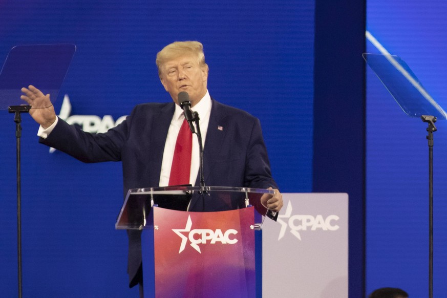 August 6, 2022, Dallas, Texas, United States: Former President, Donald J. Trump, Speaks at CPAC Texas 2022 on the third day of the convention. 08/06/2022, The 2022 CPAC Texas, The Conservative Politic ...
