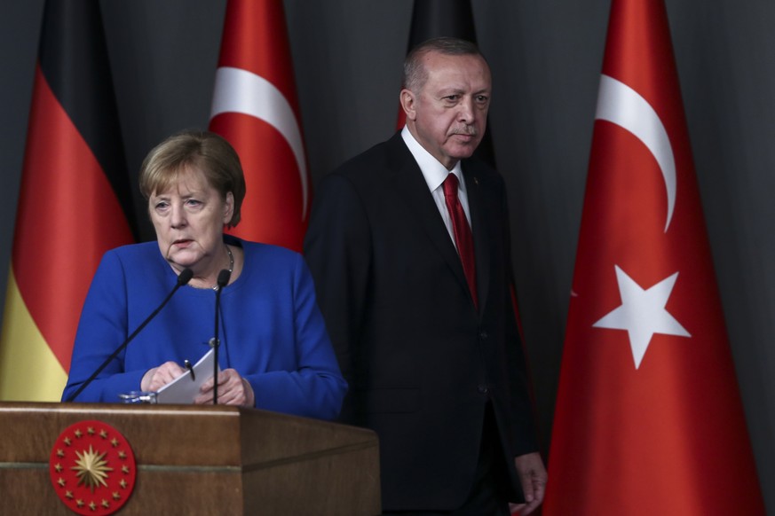 Angela Merkel und Recep Tayyip Erdoğan trafen sich am Freitag in der Türkei.
