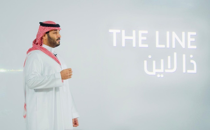 Bei der Vorstellung des Öko-Stadt-Projekts: der saudische Kronprinz Mohammed bin Salman.