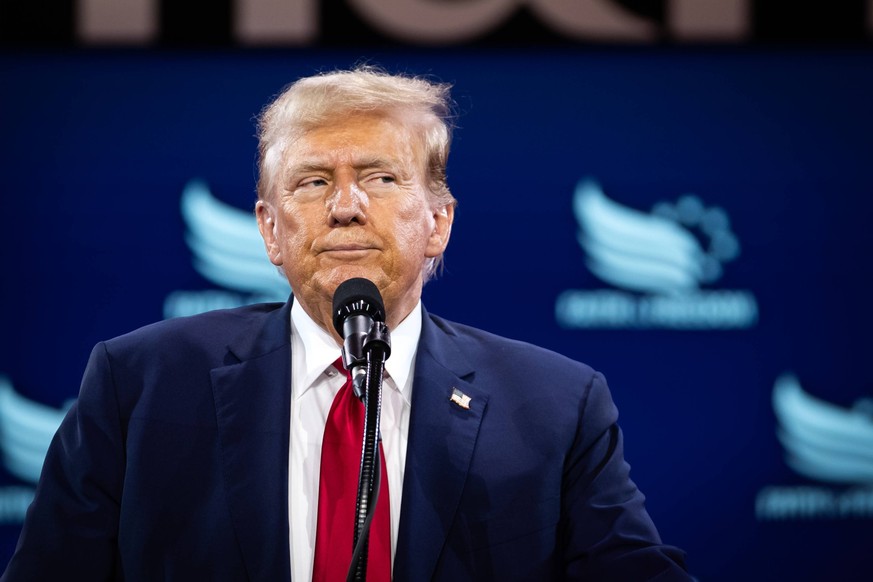 Faith and Freedom Coalition hosts annual Road to Majority Conference Ex-President and convicted felon Donald Trump speaks at the annual Road to Majority conference in Washington, DC, June 22, 2024. Th ...