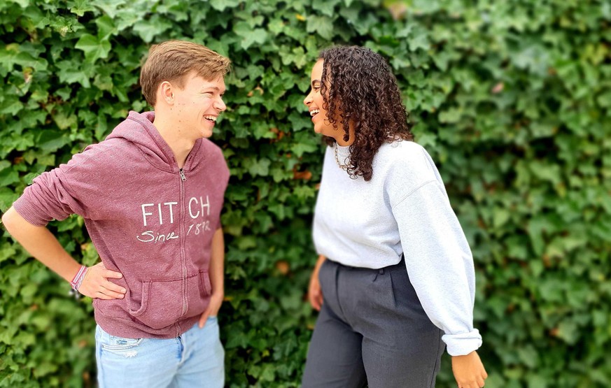 Timon Dzienus und Sarah-Lee heinrich sind die beiden neuen Bundessprecher:innen der Grünen Jugend